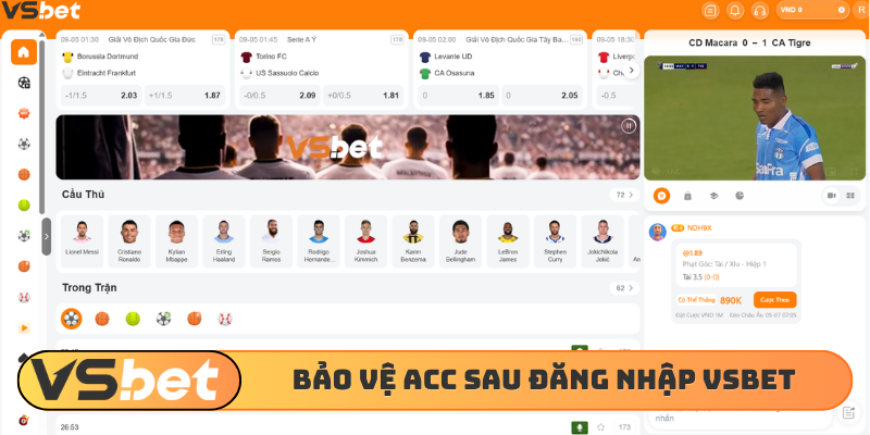 Mẹo vặt bảo vệ acc sau đăng nhập VSBET