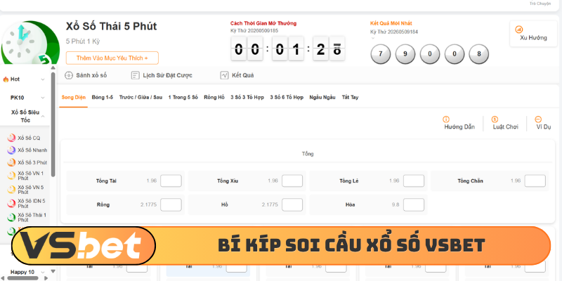 Bí kíp soi cầu xổ số VSBET