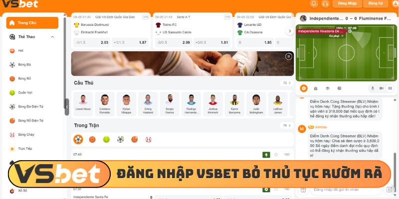 Đăng nhập VSBET được lược bỏ thủ tục rườm rà