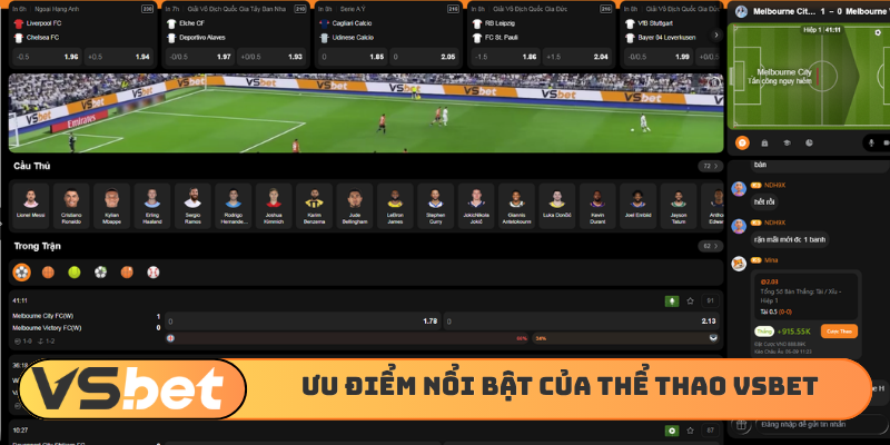 Ưu điểm nổi bật của thể thao VSBET
